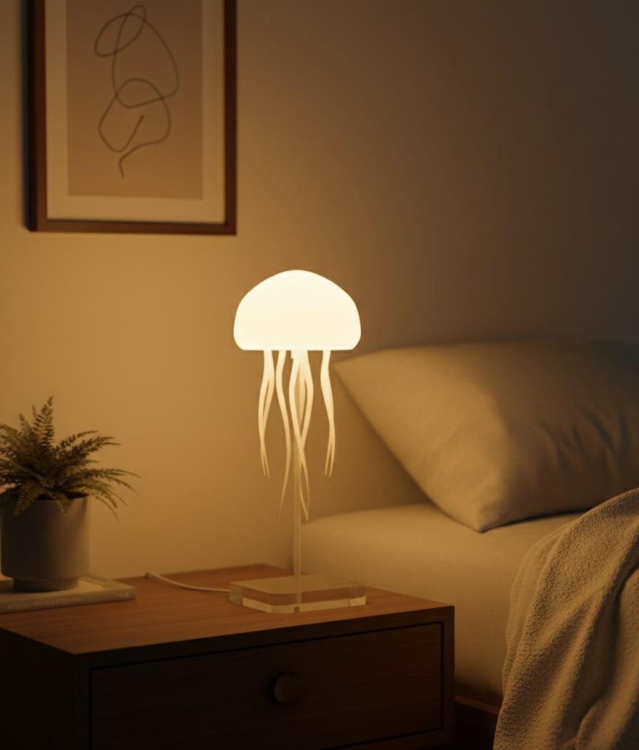 Jellyfish LED Night Light RGB Table Lamps Room Decor